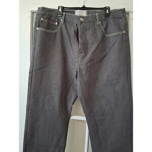 PJ Mark Men's Straight Fit Jeans 42x32 Light Gray, Skater Loose